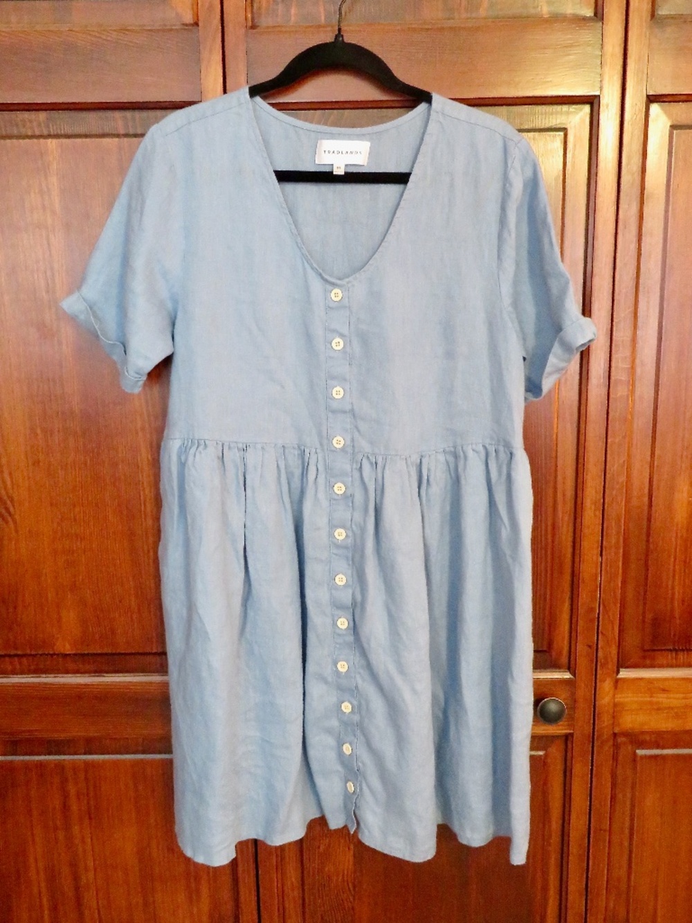 New Tradlands Linen Nell Mini Dress Size M Medium